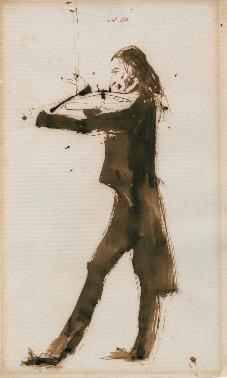 Niccolo Paganini - portret autorstwa Unbekannt