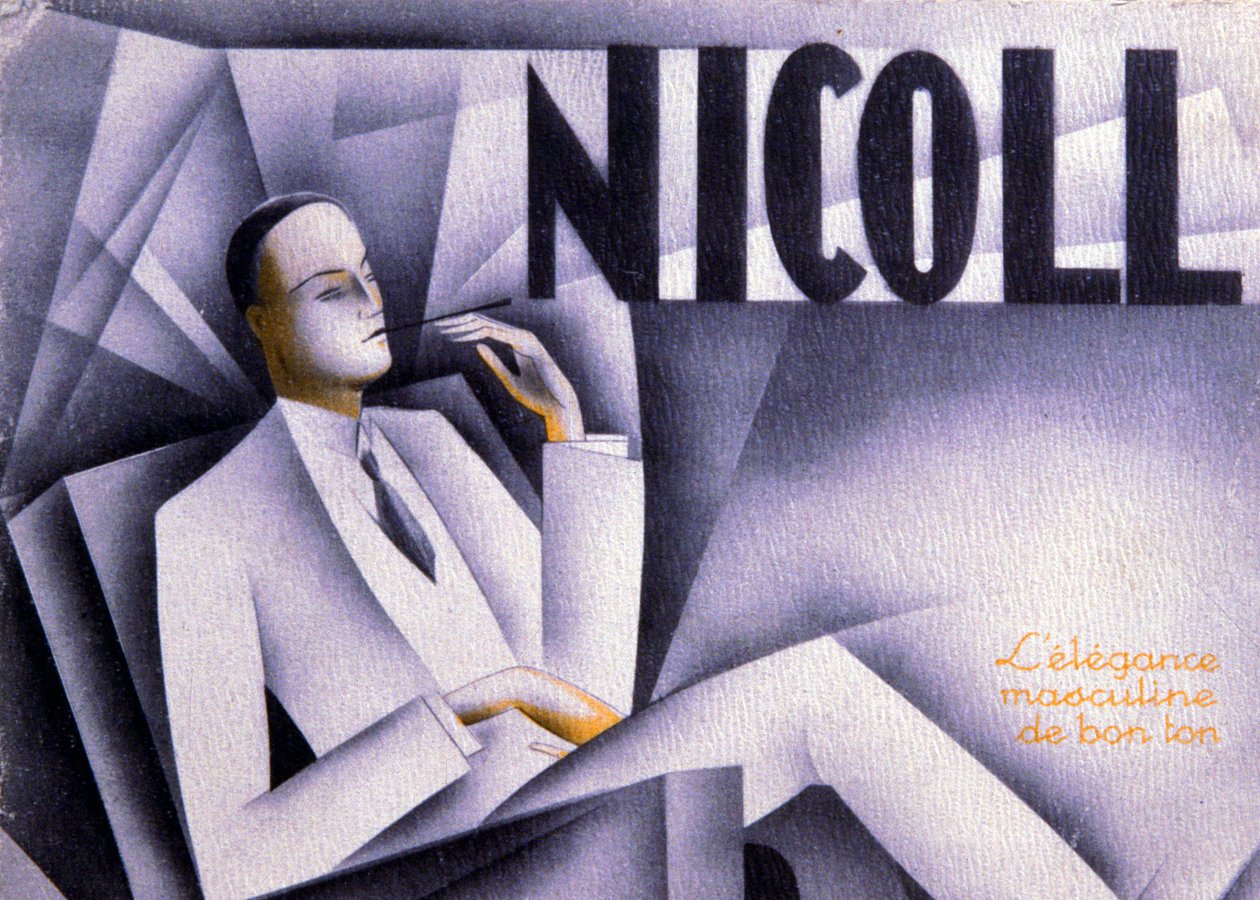 Nicoll, męska elegancja w dobrym guście, ok. 1930 r. (druk) autorstwa Unbekannter Künstler