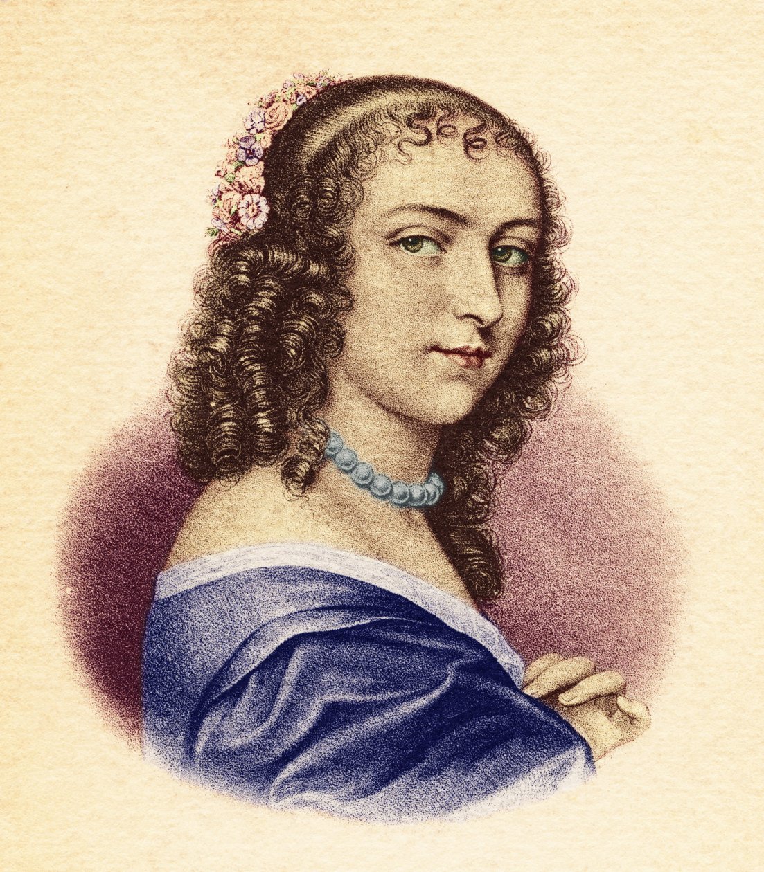 Ninon de Lenclos. Francuski pisarz, kurtyzana i mecenas sztuki (1620-1705). autorstwa Unbekannt