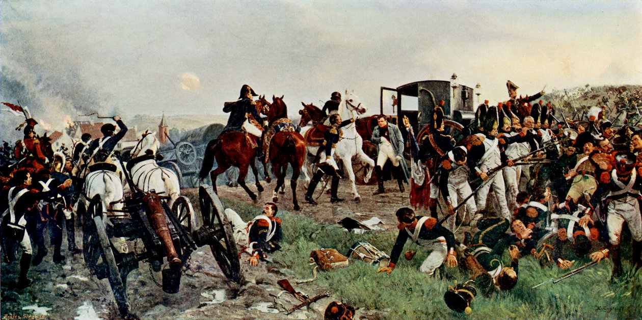 Wieczorem w bitwie pod Waterloo autorstwa Unbekannter Künstler