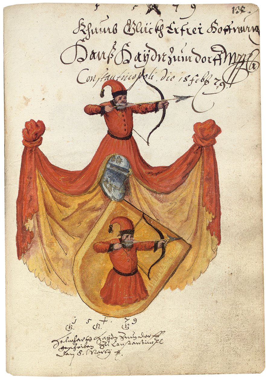Strona z Albumu Amicorum Salomona Schweiggera von Sulz, 1576-1608 autorstwa Unbekannt