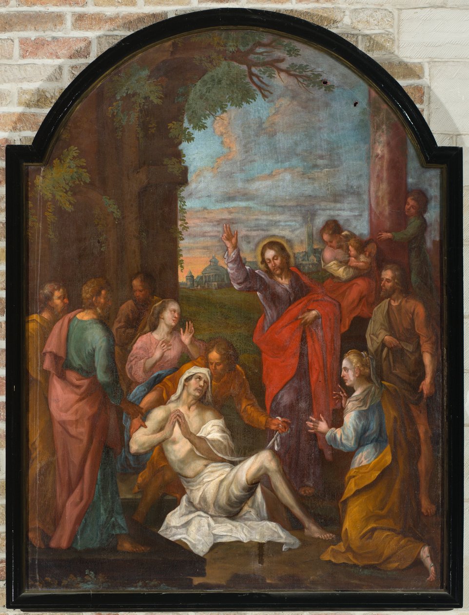 Igreja Paroquial. Interior. Pintura. Ressuscitando Lázaro (?).polonês autorstwa Unbekannter Künstler