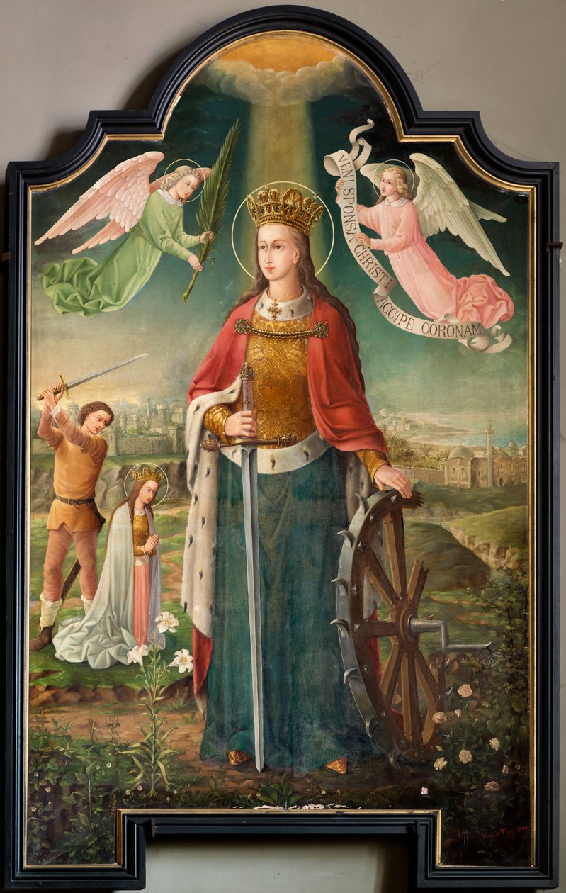 Kościół parafialny (kościół parafialny św. Marcina). Obraz. Święta Katarzyna. Henry de Tracy. autorstwa Unbekannter Künstler