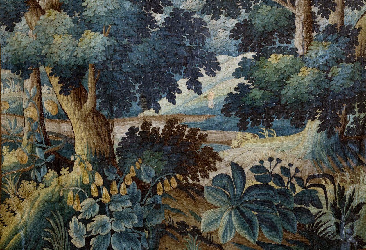 Kościół parafialny („Kościół parafialny św. Walburgi”). gobelin. autorstwa Alec Hunter