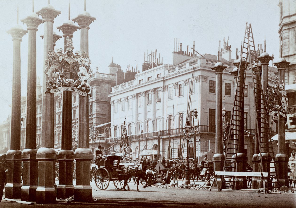 Park Lane dekorowany na Diamentowy Jubileusz Królowej Wiktorii autorstwa Unbekannt