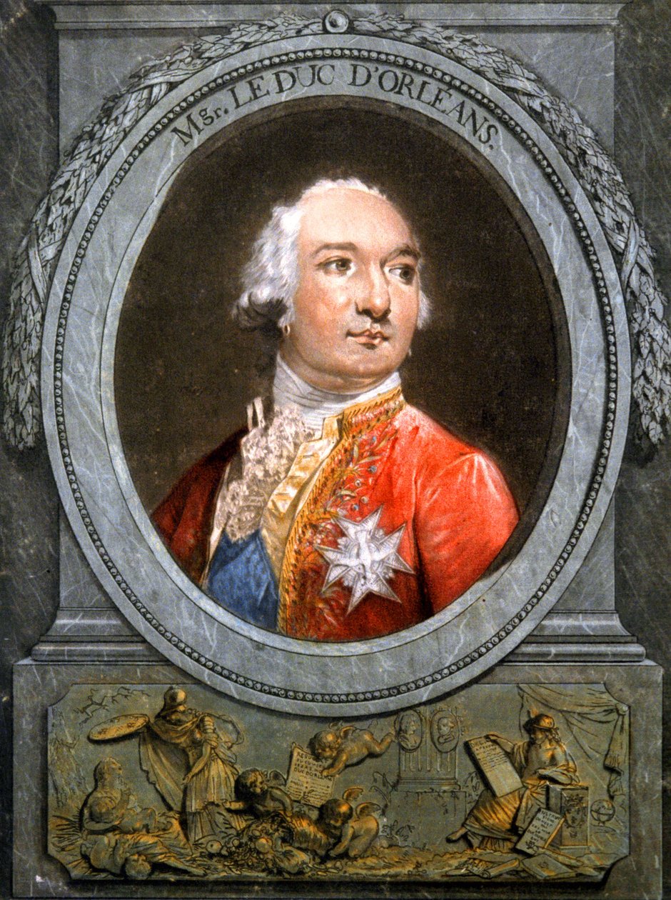 Philippe Egalite, ok. 1789 r. (rycina) autorstwa Unbekannter Künstler