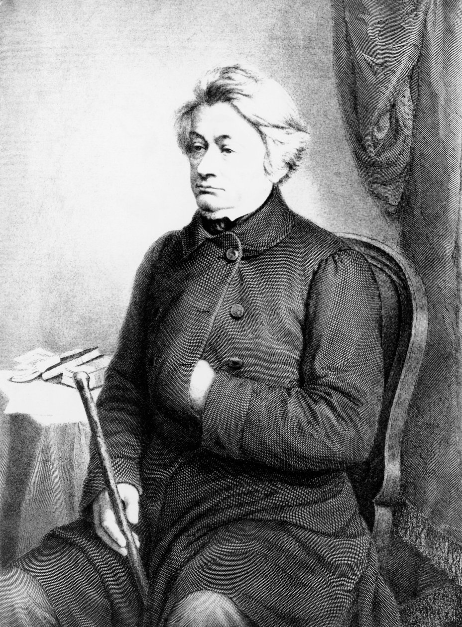 Portret Adama Bernarda Mickiewicza (1798-1855), polskiego poety, dramaturga, eseisty i działacza politycznego, rycina za fotografią Vezenberg & Co autorstwa William M. Timlin