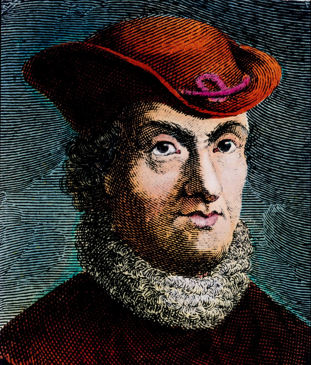 Portret Barucha Spinozy, holenderskiego filozofa (grafika) autorstwa Unbekannter Künstler