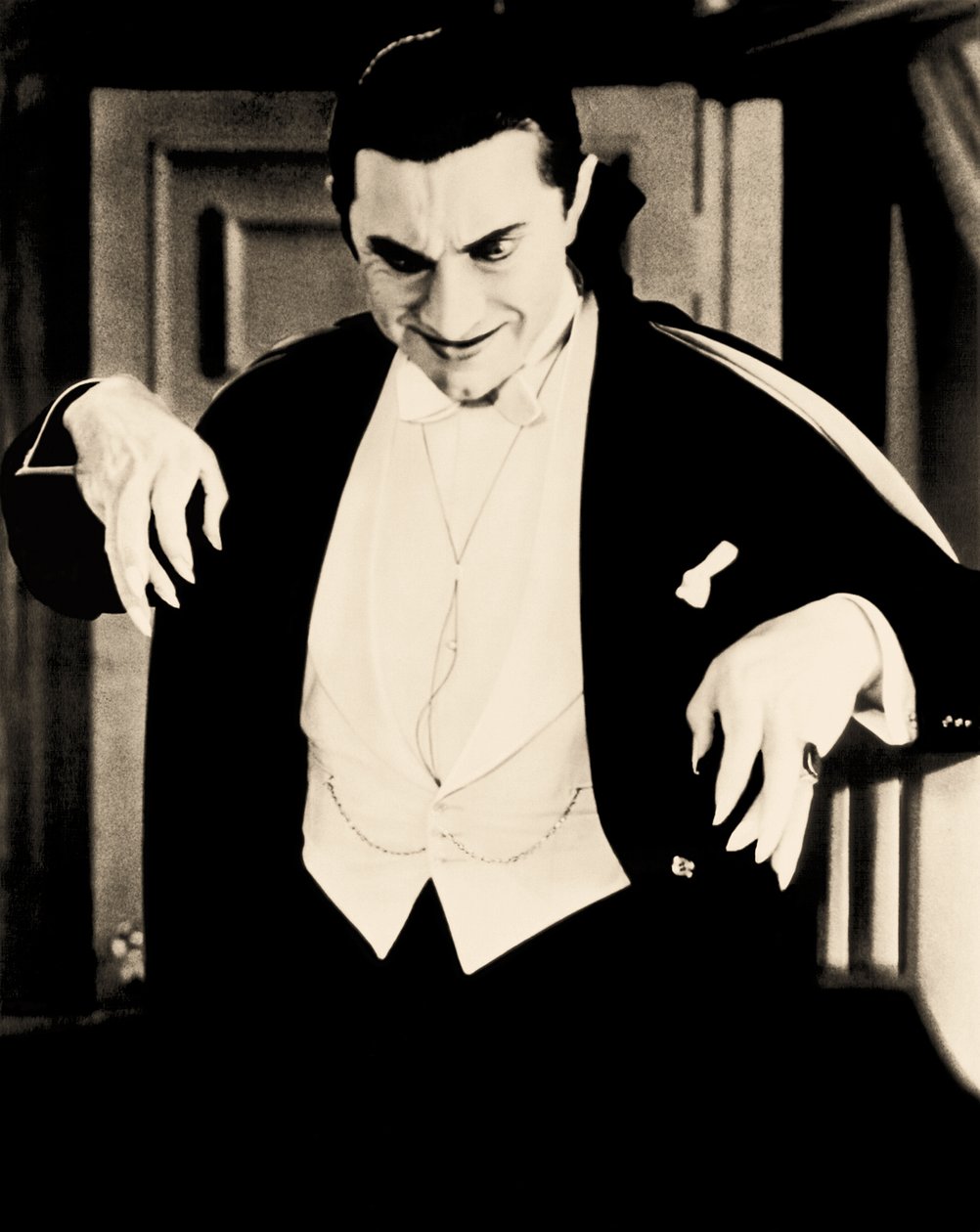 Portret Beli Lugosi, ok. 1930 (zdjęcie w sepii) autorstwa Unbekannt