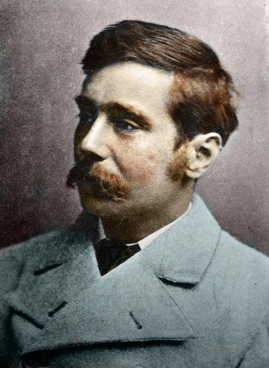 Portret H.G. Wellsa, ok. 1890-1895 (zdjęcie kolorowe) autorstwa Alec Hunter