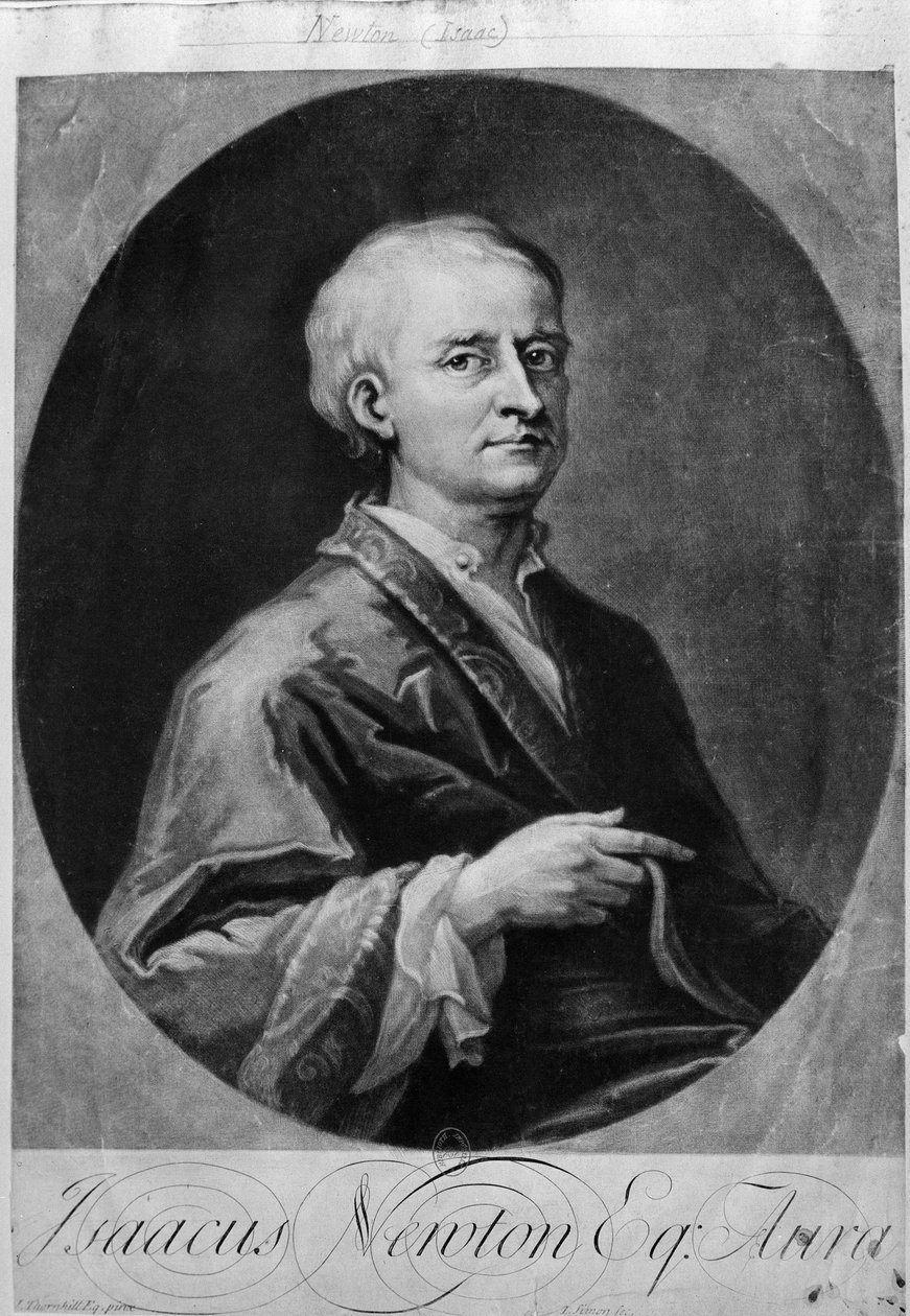 Portret Izaaka Newtona (1642-1727) autorstwa William M. Timlin