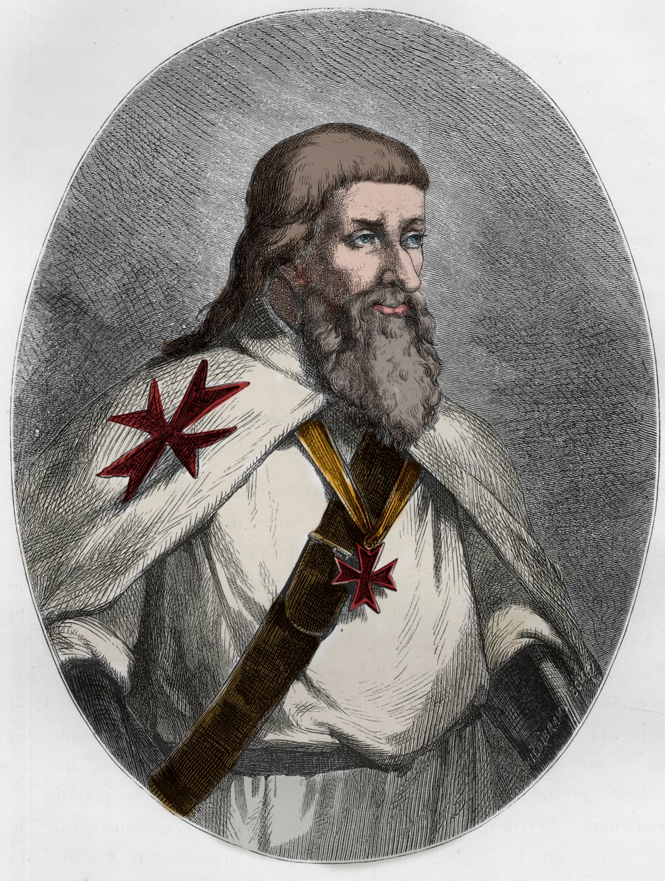 Portret Jakuba z Molay autorstwa Unbekannt