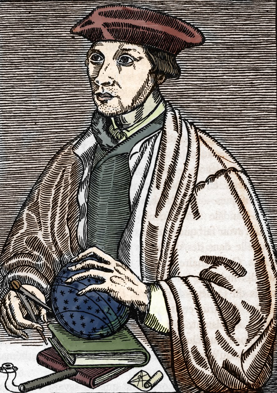 Portret Oronce Fine (rycina) autorstwa Alec Hunter