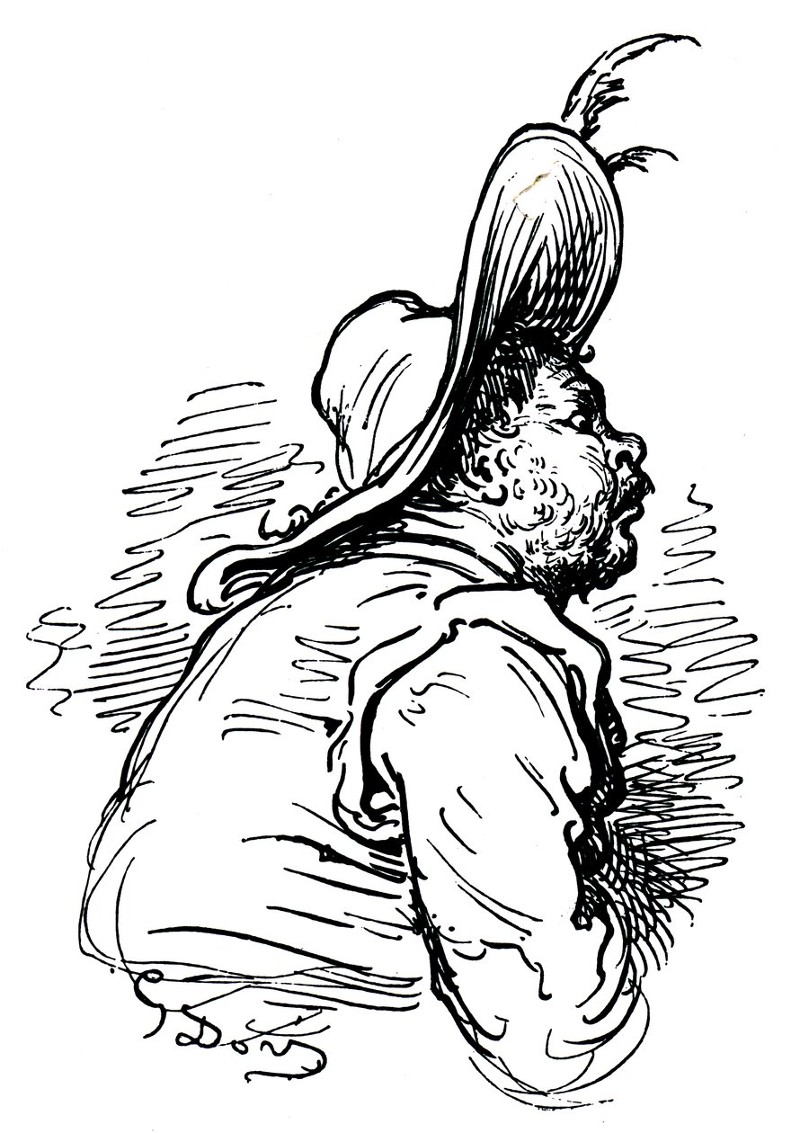 Portret Sancho Pansy autorstwa Unbekannter Künstler