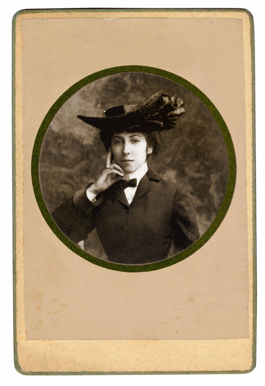 Portret francuskiej poetki Katarzyny Pozzi, ok. 1900 autorstwa Unbekannt