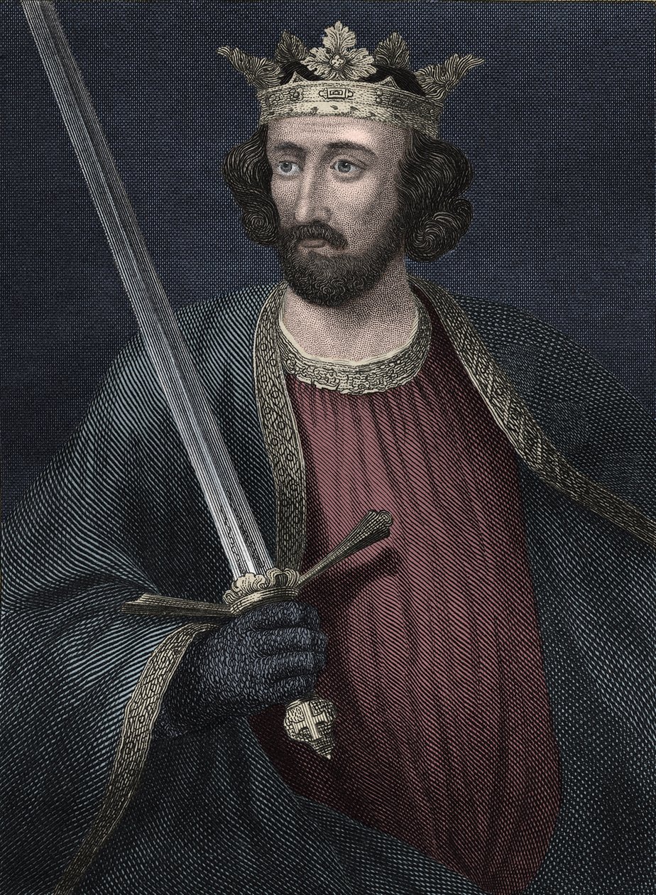 Portret króla Anglii Edwarda I (druk) autorstwa Unbekannter Künstler
