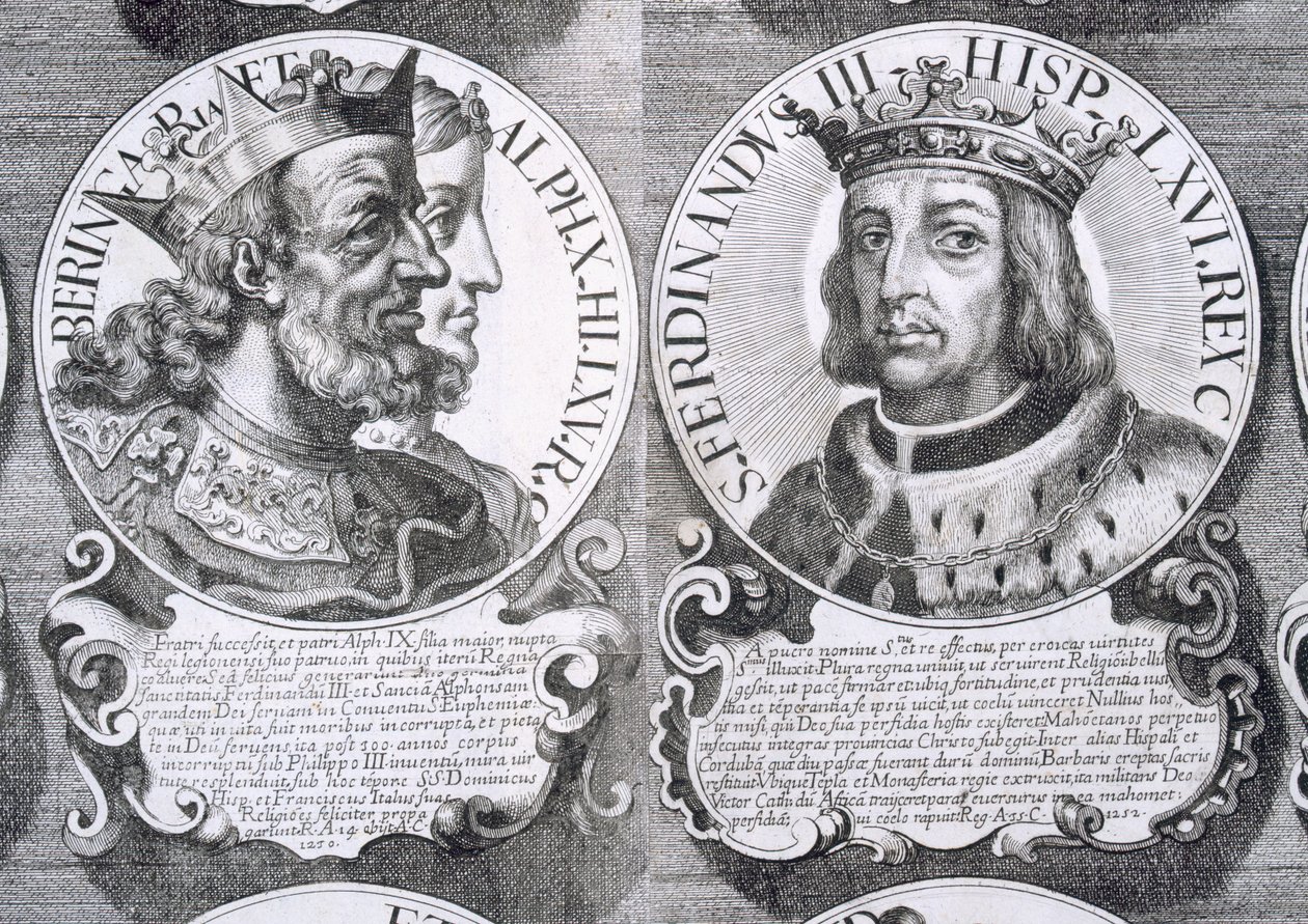 Portrety Berengaria Kastylii i Ferdynanda III Kastylii (lit) autorstwa Unbekannt