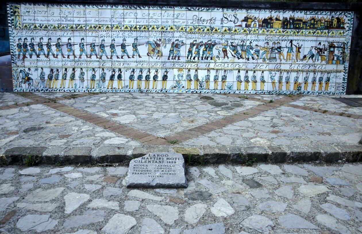 Malarstwo ceramiczne autorstwa Josè Ortegi, Park Narodowy Cilento i Vallo di Diano, Salerno, Kampania, Włochy. autorstwa Unbekannt