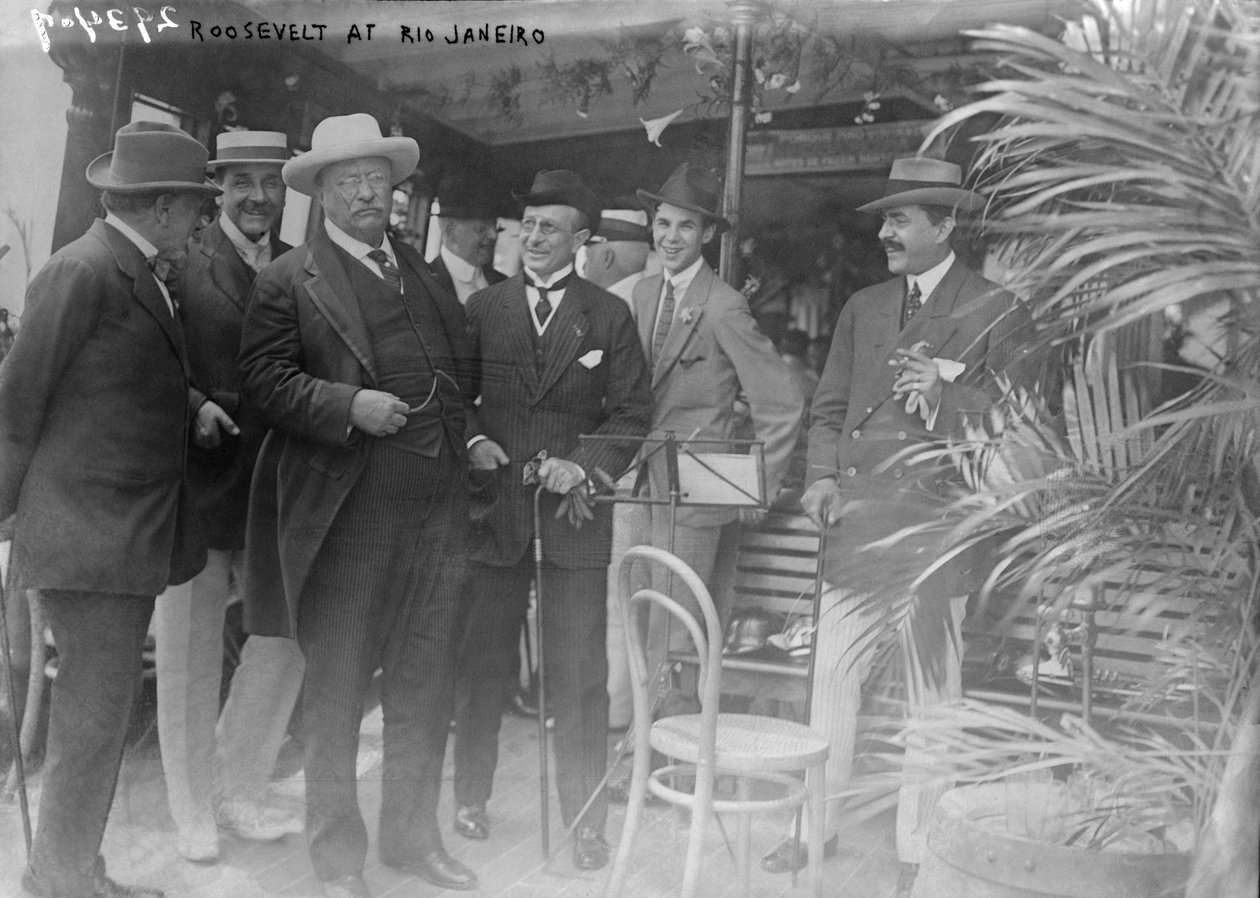 Prezydent Theodore Roosevelt w Rio de Janeiro przed wyprawą naukową Roosevelt-Rondon autorstwa Unbekannt