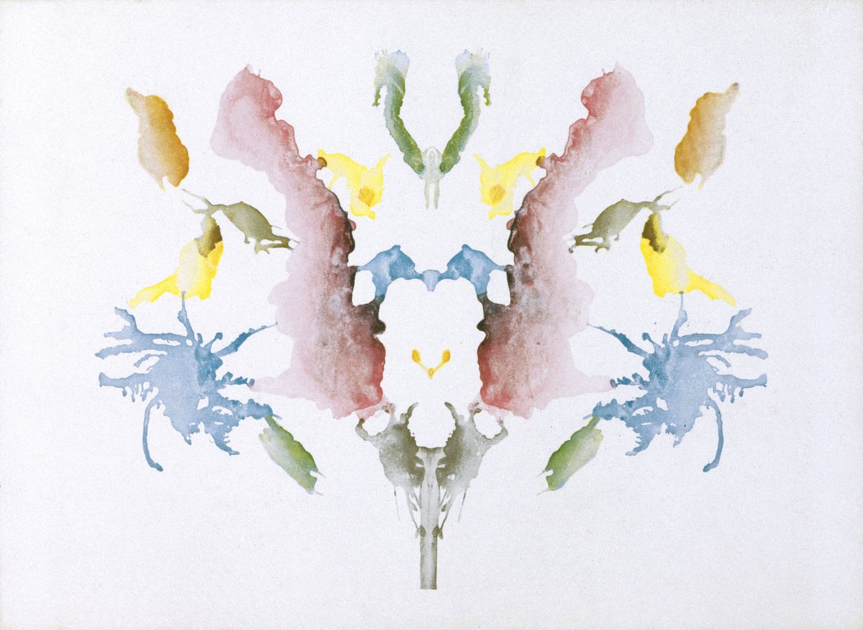 Testy psychologiczne Test plam atramentowych Rorschacha autorstwa Unbekannt