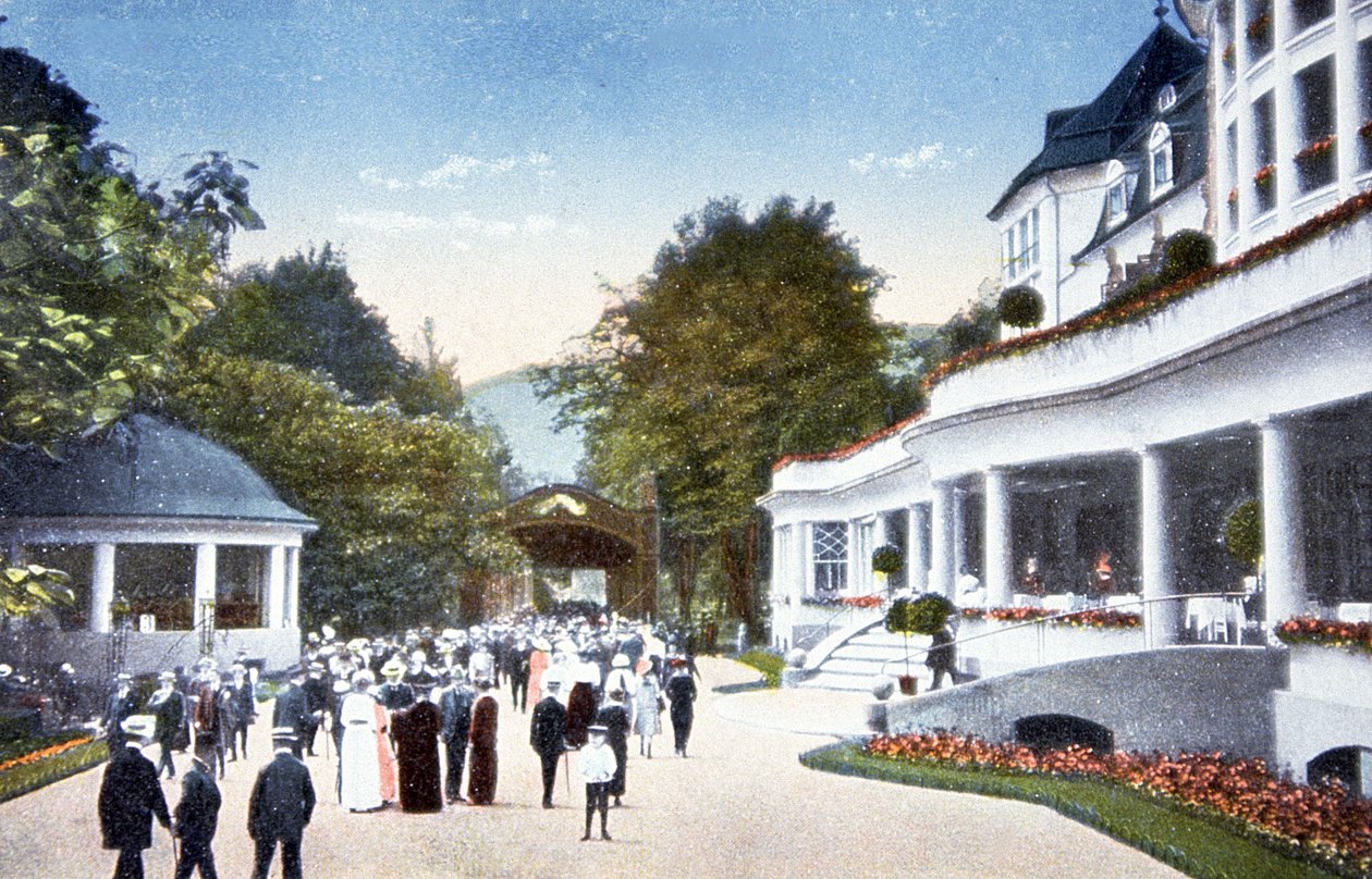 Łaźnie radowe w Kreuzbadzie, ok. 1910 r. (pocztówka) autorstwa Unbekannter Künstler