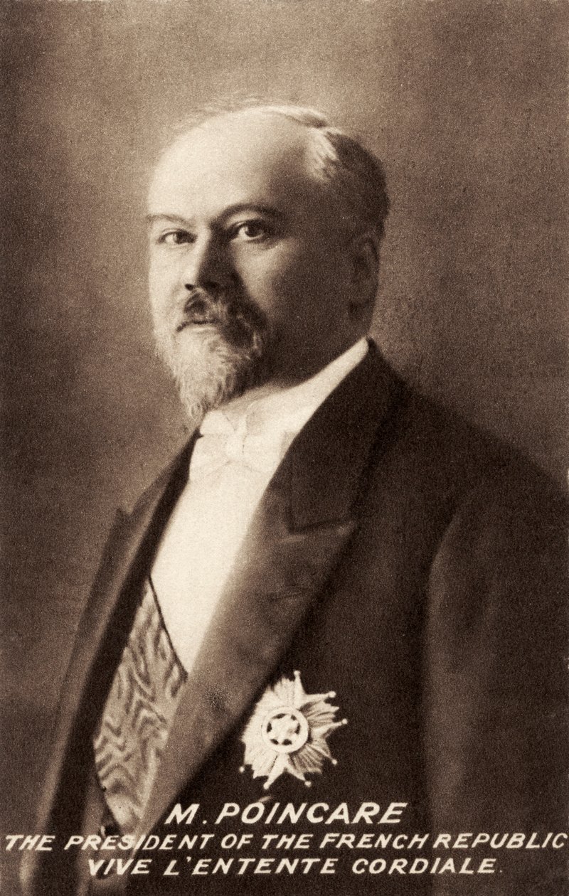 Raymond Poincaré - portret autorstwa Unbekannter Künstler