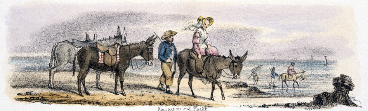 Rekreacja i zdrowie”, ok. 1845 autorstwa Unbekannter Künstler