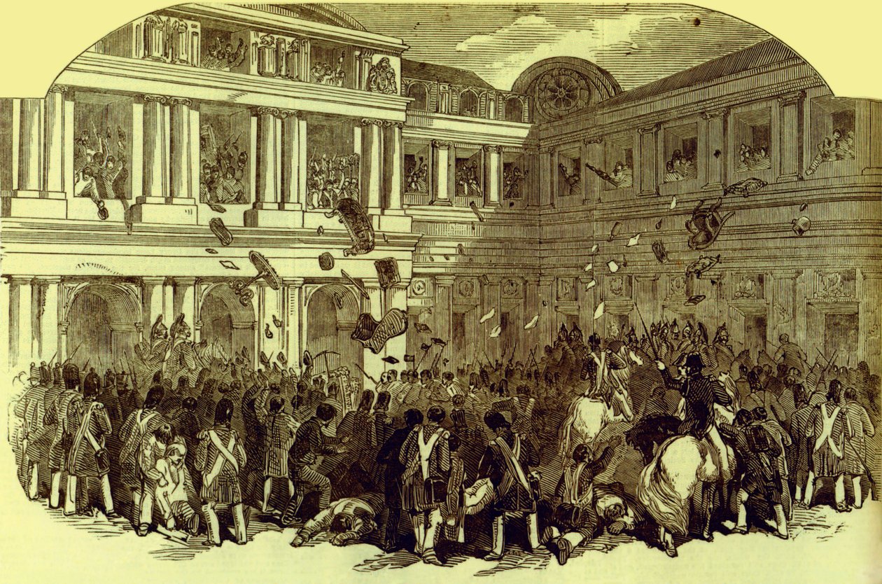 Rewolucja w Paryżu w lutym 1848 r. (druk) autorstwa Unbekannter Künstler