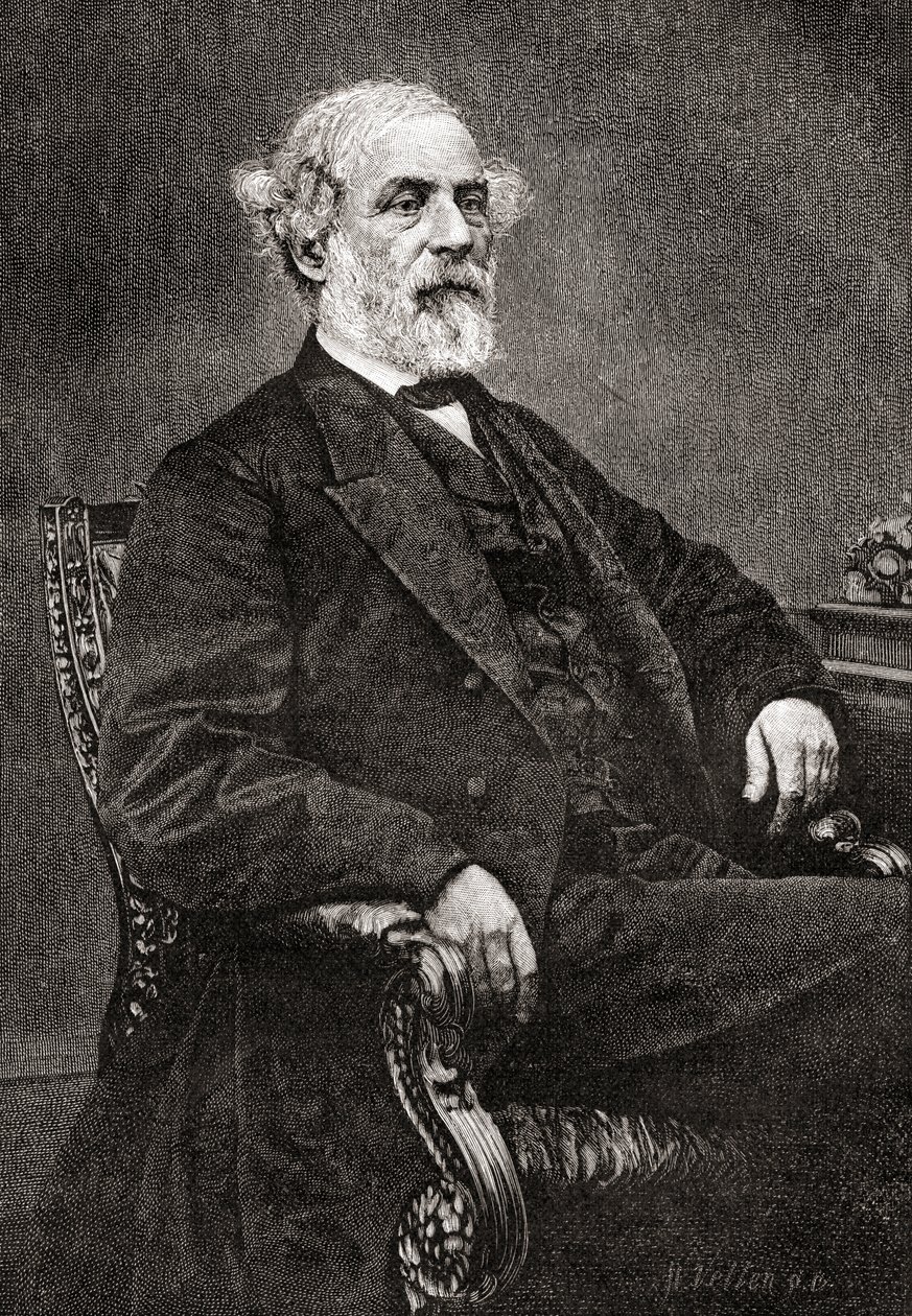 Robert Edward Lee, z The Century Magazine, opublikowany 1887 (grawerowanie) autorstwa Unbekannt