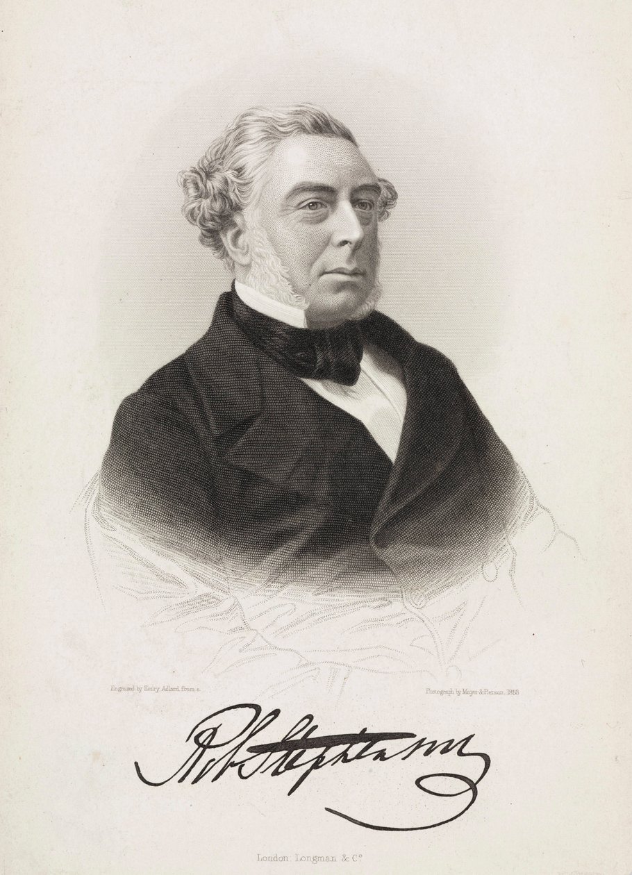 Robert Stephenson, angielski inżynier mechanik i budowlany, ok. 1850 r. autorstwa Unbekannt