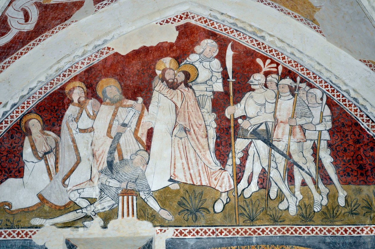 Sztuka romańska: Epizod z życia Chrystusa (fresk) autorstwa Unbekannter Künstler