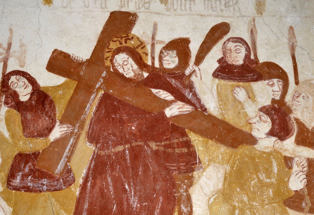 Sztuka romańska: Kaplica św. Katarzyny, Voute w powiewie kolebki, Dzieciństwo Chrystusa, Męka Pańska, Sąd Ostateczny i Chrystus w majestacie. Freski z kościoła Notre Dame d