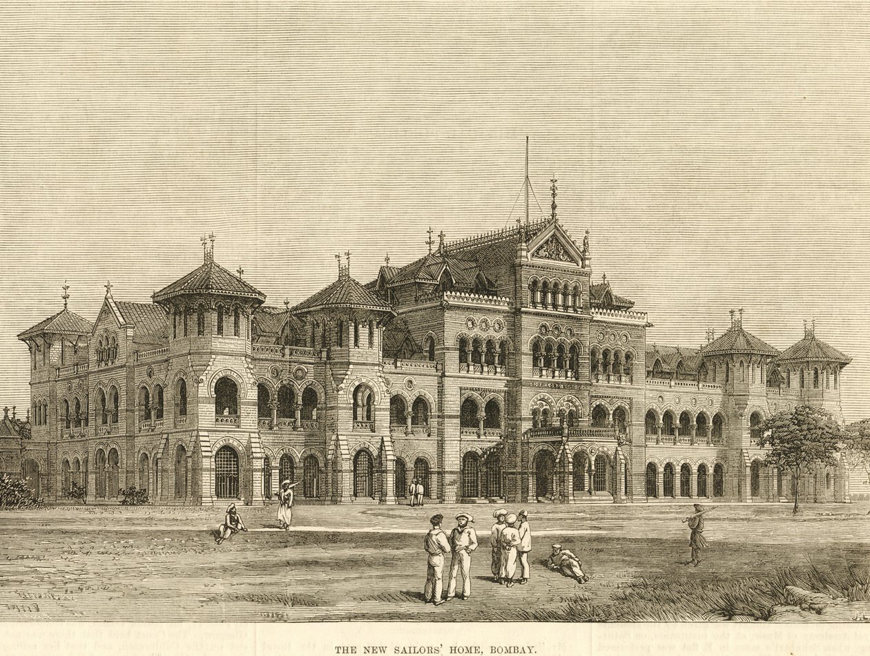 Royal Alfred Sailors Home, Bombaj ok. 1900 r. (rycina) autorstwa Unbekannter Künstler