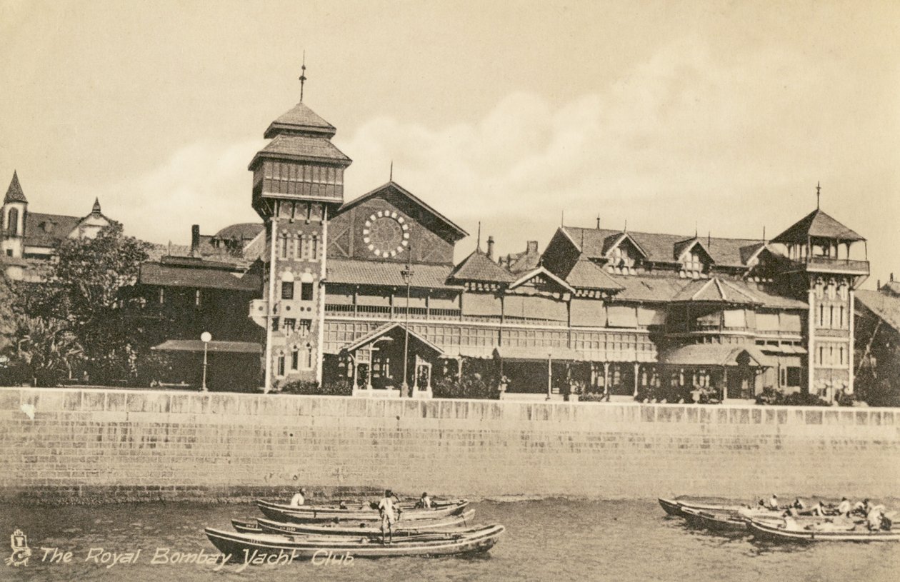 Royal Bombay Yacht Club RBYC, Bombaj, ok. 1900 r. (zdjęcie) autorstwa Unbekannter Künstler