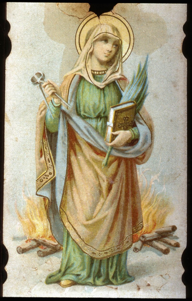 Sainte Appoline, tektura chromolitograficzna autorstwa Unbekannter Künstler