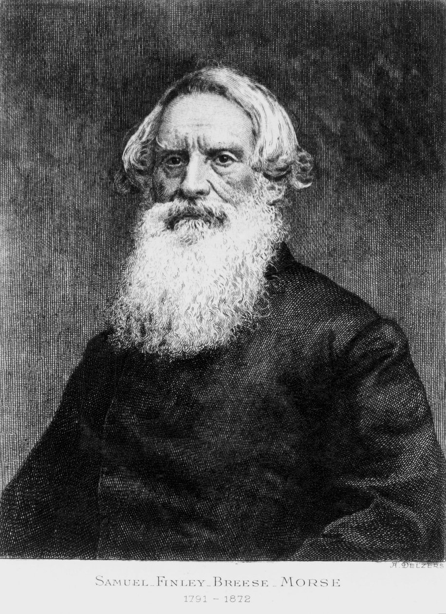 Samuel F B Morse, amerykański artysta i wynalazca alfabetu Morse