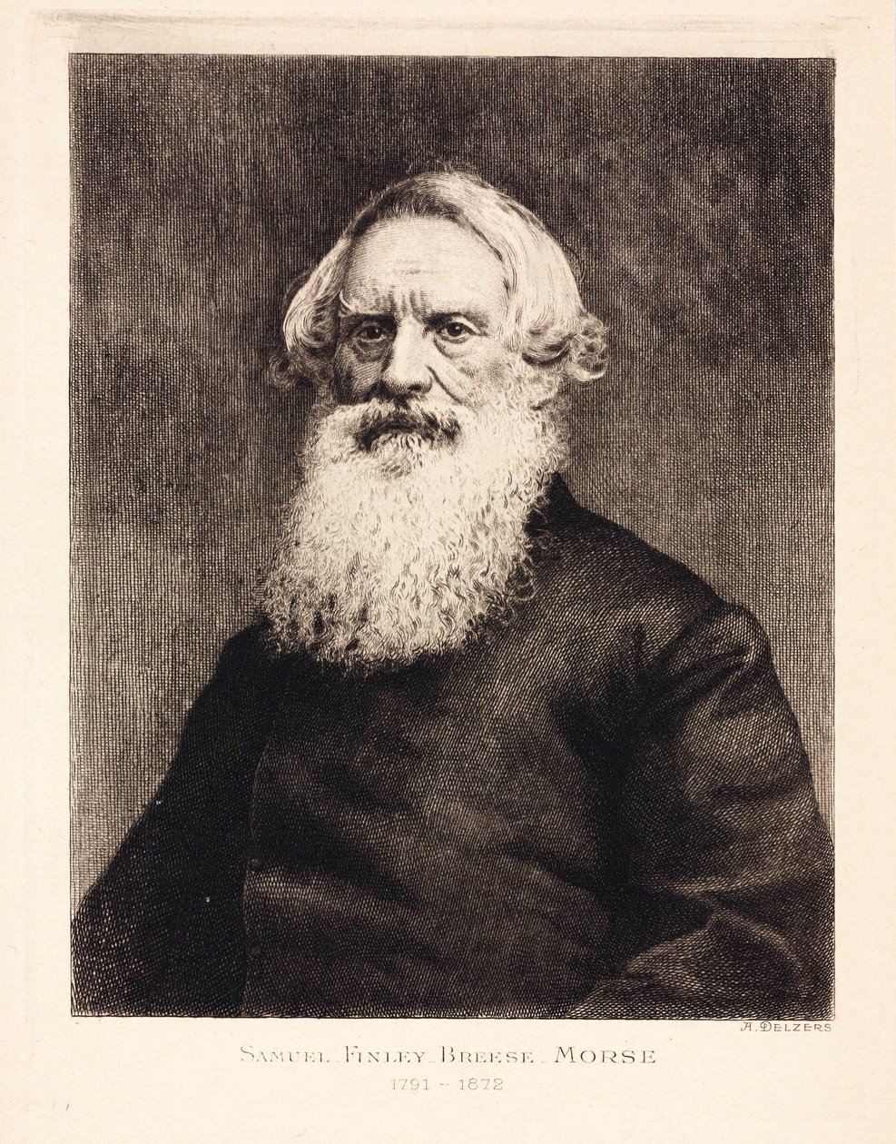 Samuel F B Morse, amerykański artysta i wynalazca alfabetu Morse