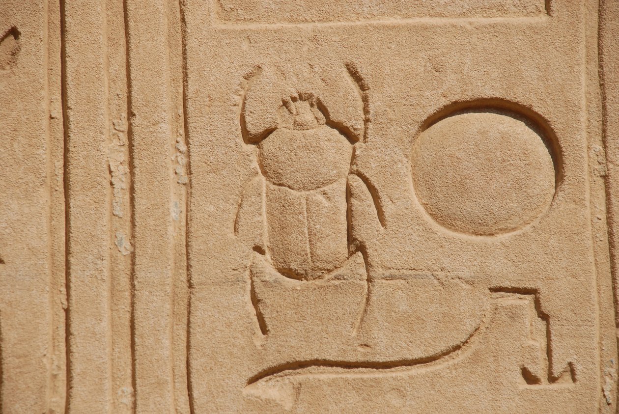 Skarabeusz, Karnak, Luksor, Egipt (zdjęcie) autorstwa Unbekannt