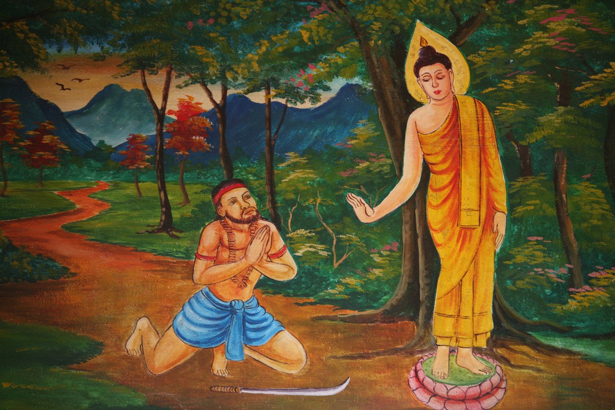 Scena z życia Buddy Vientiane Laos autorstwa Unbekannt