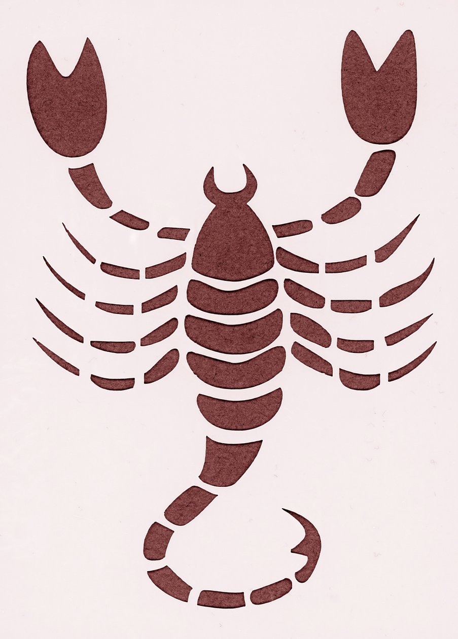 Znak zodiaku: skorpion (Znak zodiaku: skorpion) Zbiory prywatne autorstwa Unbekannter Künstler