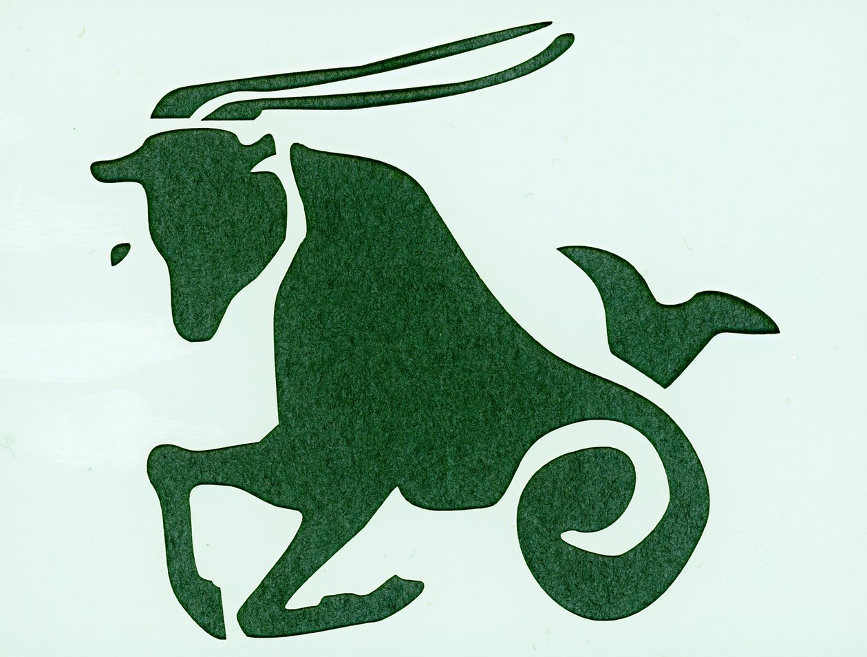 Znak zodiaku: koziorożec (Znak zodiaku: koziorożec) Kolekcja prywatna autorstwa Unbekannter Künstler