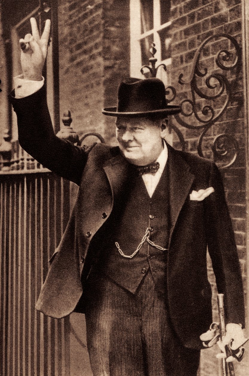 Sir Winston Churchill - autorstwa Unbekannter Künstler