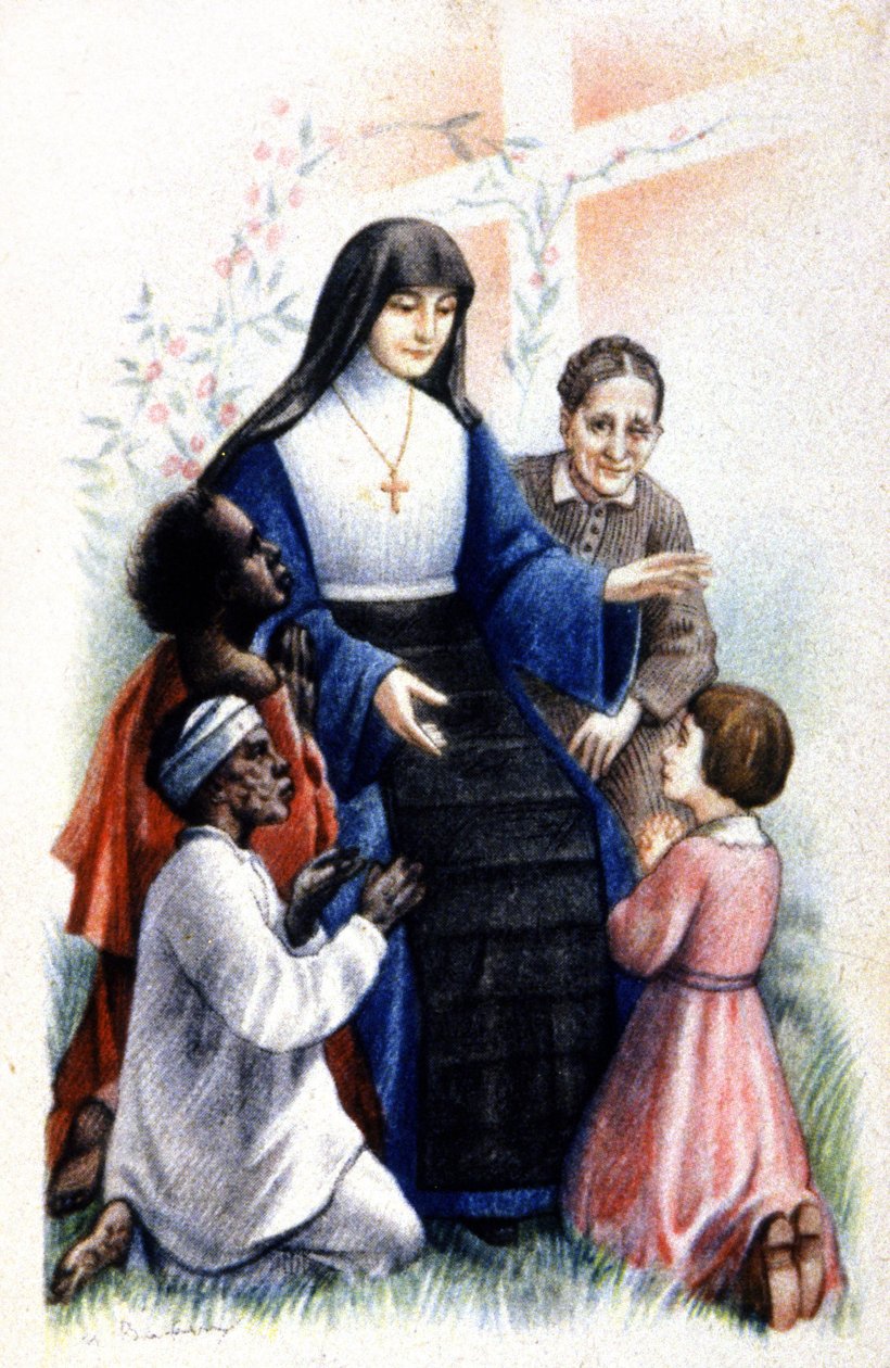 Siostra Anne Marie Javouhey, ok. 1930 r. (ilustracja) autorstwa Unbekannter Künstler
