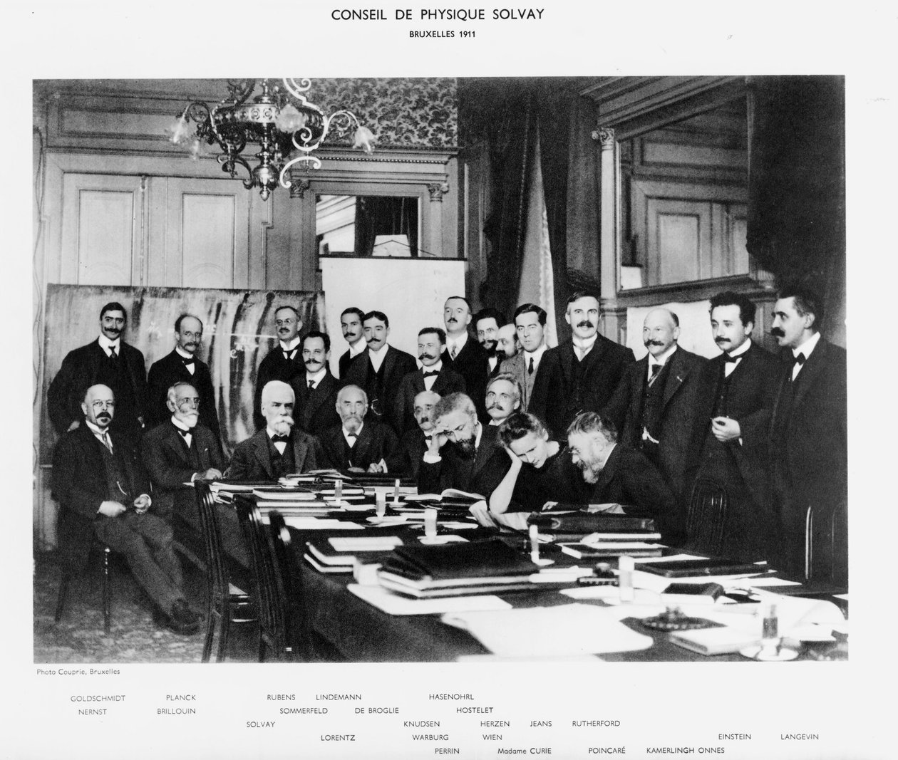 Konferencja Solvay, Bruksela autorstwa Unbekannt