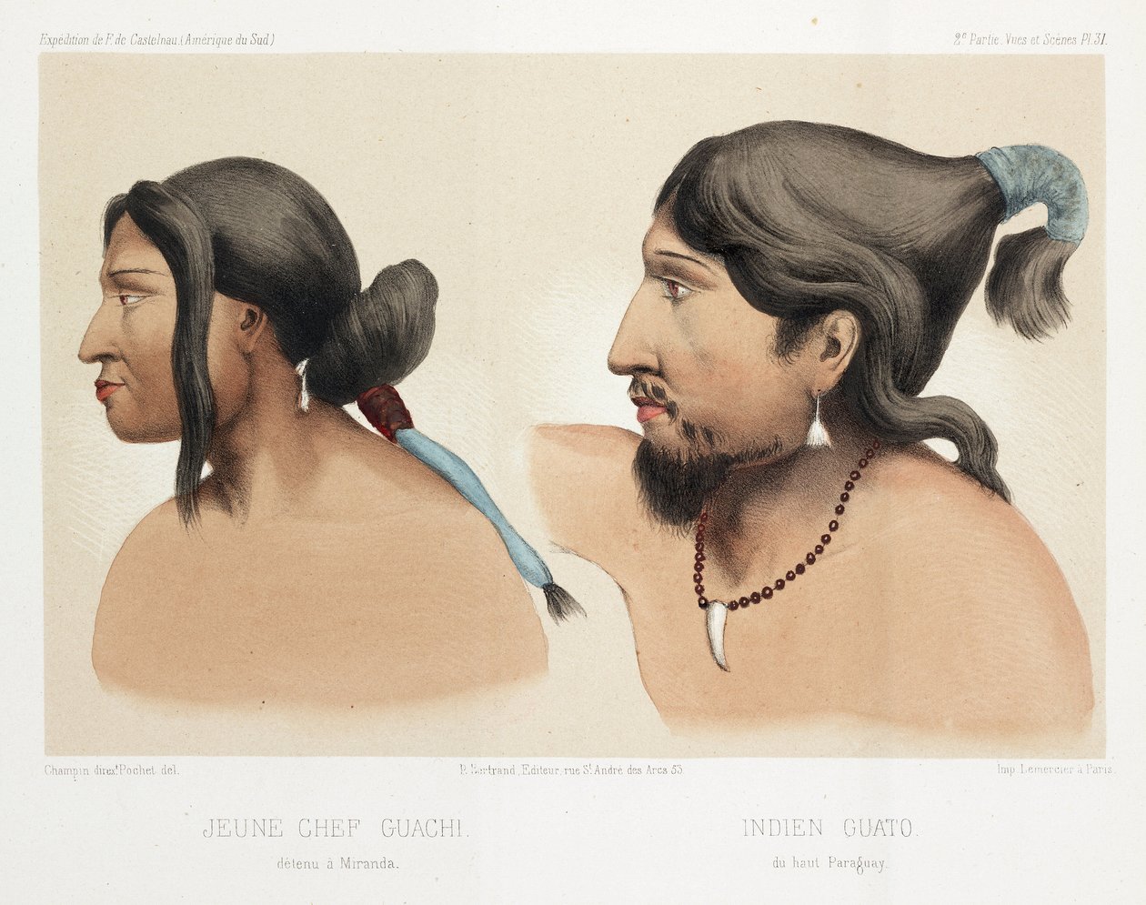 Indianie Ameryki Południowej, ok. 1843-1847 autorstwa Unbekannt
