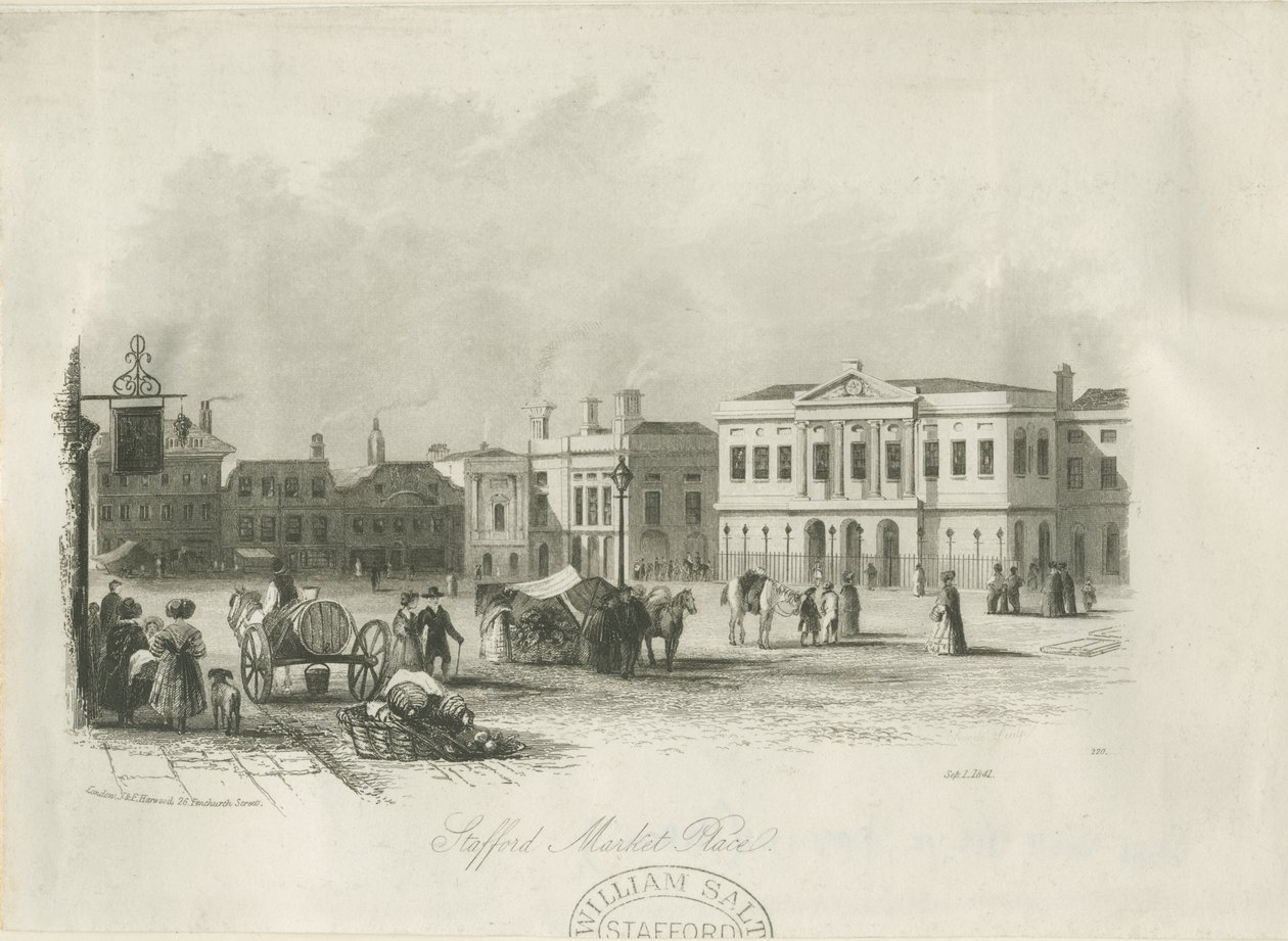 Stafford - Rynek: grawerowanie, bd [ok. 1841] autorstwa Unbekannt
