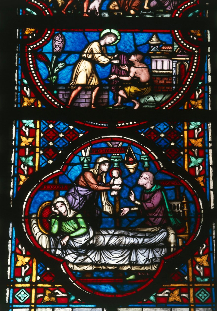Witraż katedry Notre Dame w Tournai, Belgia (witraże) autorstwa Unbekannter Künstler