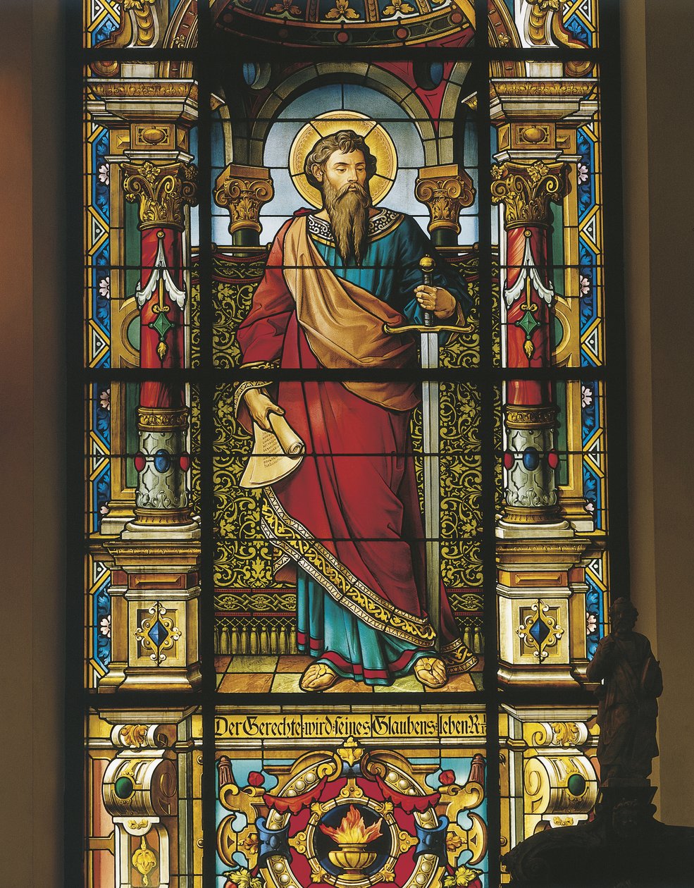 Witraż świętego, Sztokholm, Szwecja autorstwa William M. Timlin