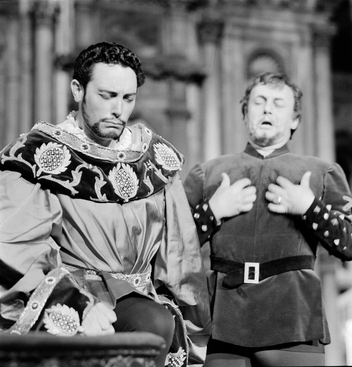 TEATR LA FENICE: OTELLO (Othello) - ŚPIEWACZE OPERY MARIO DEL MONACO - PALAZZO DUCAL - WENECJA - 1960 autorstwa Unbekannt