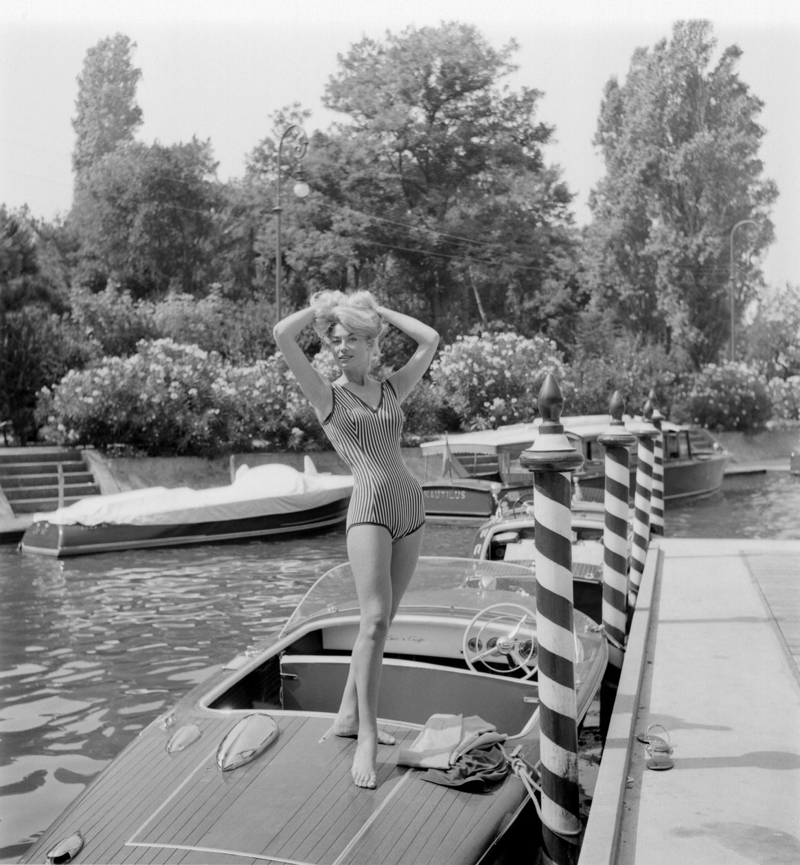 AKTORKA NADINE DUCA W WENECJI LIDO - 1960 autorstwa Unbekannt